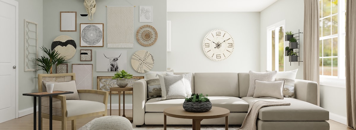 Warm, styled home interior